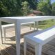 Garden set ZEF by Matière Grise (Table + 2 Benches) – Aluminium
