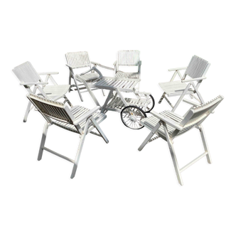 Folding vintage garden furniture