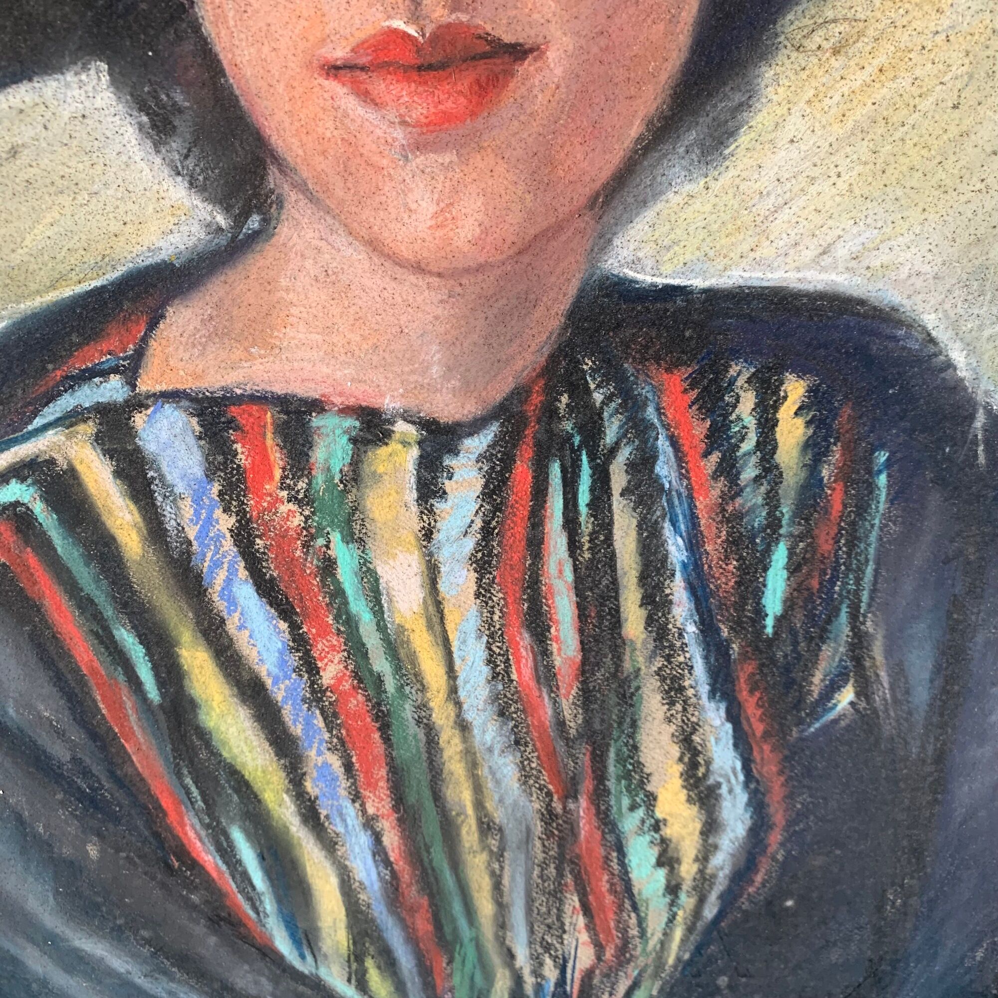 Portrait of Lady in Pastel by Marie Terlamen