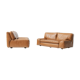 Bengodi vintage cognac leather sofas design Cini Boeri for arflex italy