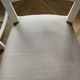 Set of two wooden chairs.