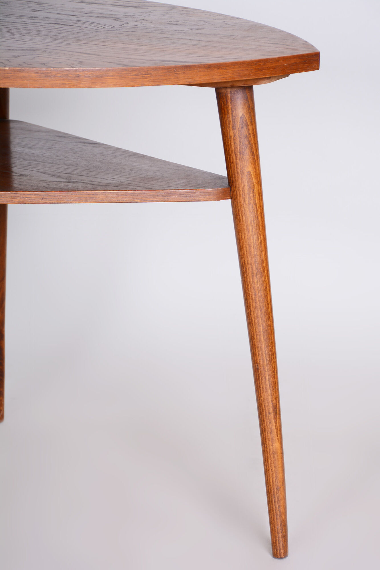 Mid Century Table, 1950s Czechia - Original condition oak