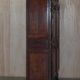 Antique Carved Wardrobe Dated 1844 with Shaped Panels
