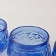 Set of 3 Vintage IVIMA Blue Glass Dessert Bowls, 1960s
