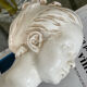 Glazed terracotta bust