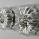 Ensemble de fleurs à bulles mid century modern germany cut glass flush mount set 60s