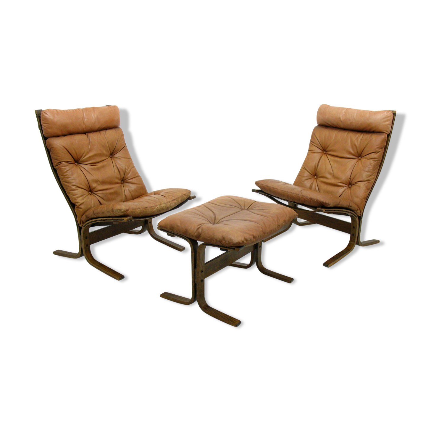 Siesta Lounge Chair by Ingmar Relling for Westnofa, Set of 3