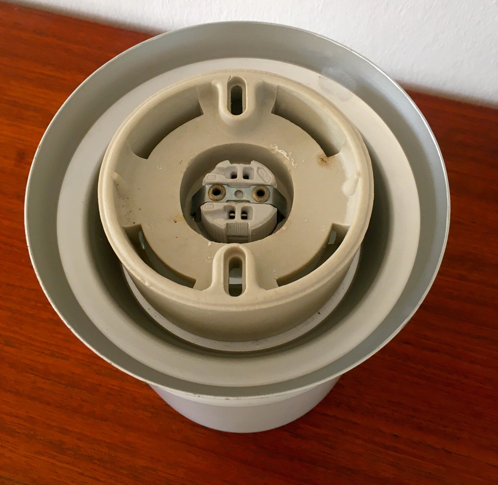 White opaline ceiling lamp