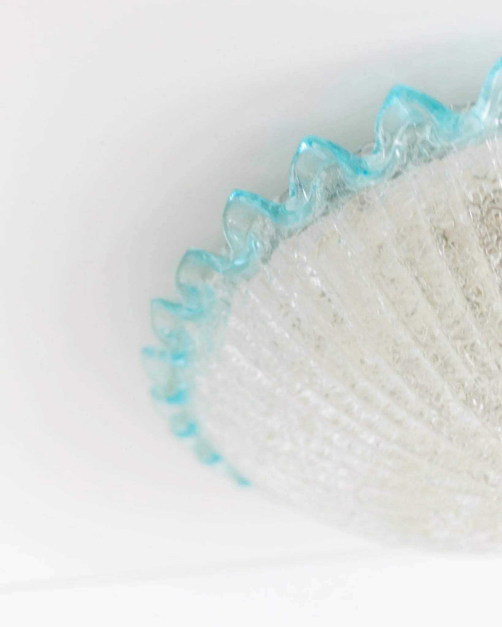 Lampe de plafond en verre de Murano bleu clair par Barovier e Toso - Hollywood Regency, éclairage du milieu du siècle en Italie (années 1960)