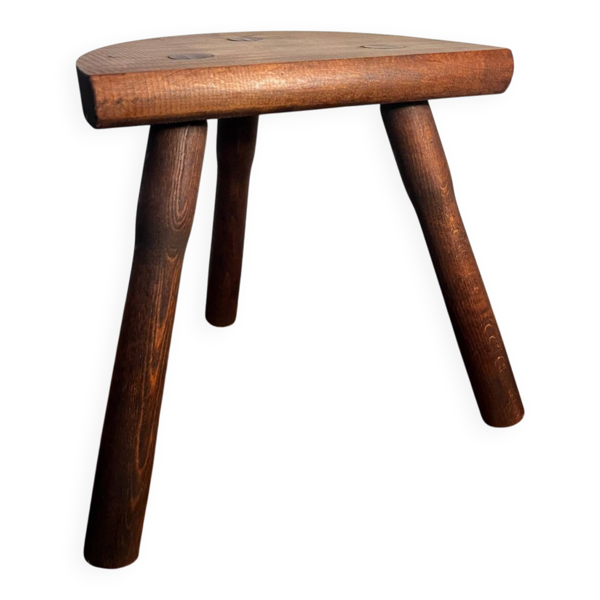 Tabouret tripode en bois