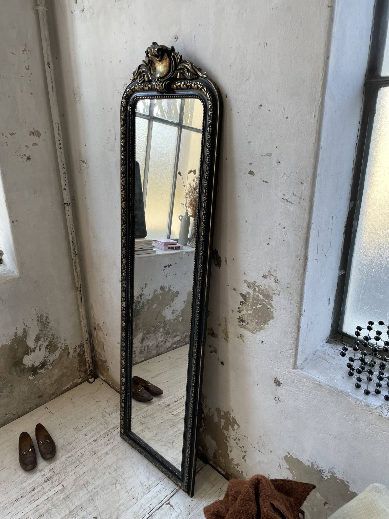 Miroir XXL blanc Louis Philippe 2m