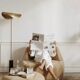 Contemporary swivel armchair