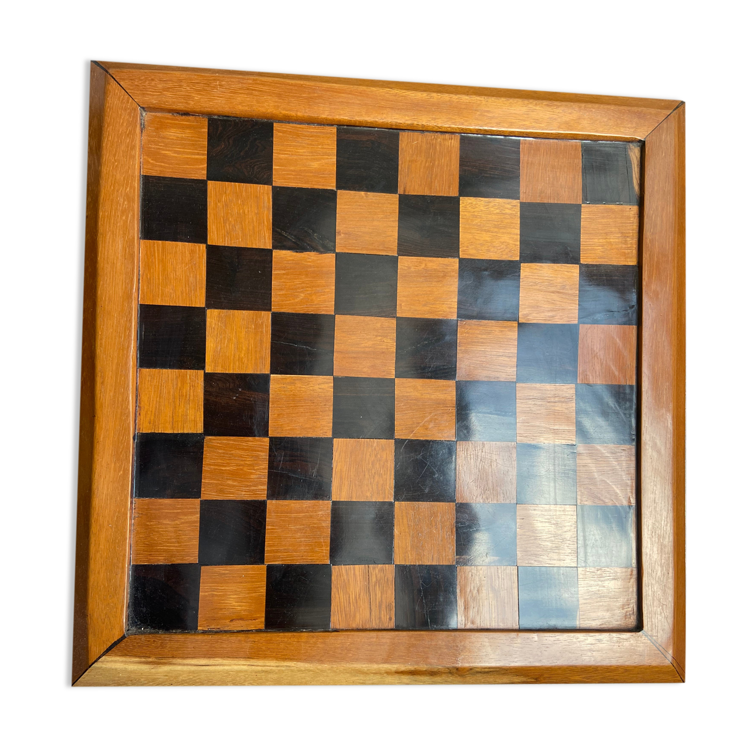 Pièces D'échec Anciennes En Plâtre Jeu Complet 32 Pièces Vintage