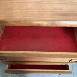 Large Danish vintage row in blond teak from the 60s