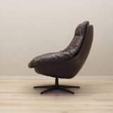 Leather swivel armchair, Danish design, 1960s, designer: H.W. Klein, manufa
