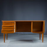 Mid-Century Danish Modern Desk Teak by Svend Madsen for Falster, 1970s