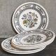 Six assiettes à dessert porcelaine Anglaise WOOD & SONS service Dorset