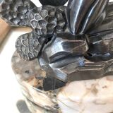 Limousin art deco night light with seagull decoration