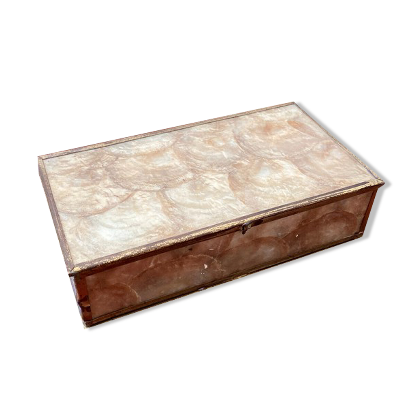 Rectangular mother-of-pearl box