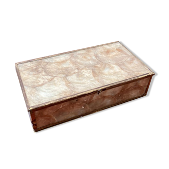 Rectangular mother-of-pearl box