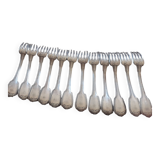 Set of 12 silver-plated forks