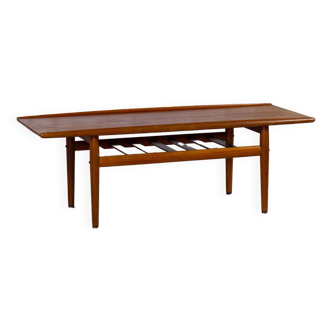 Table basse scandinave en teck par Grete Jalk, 1960