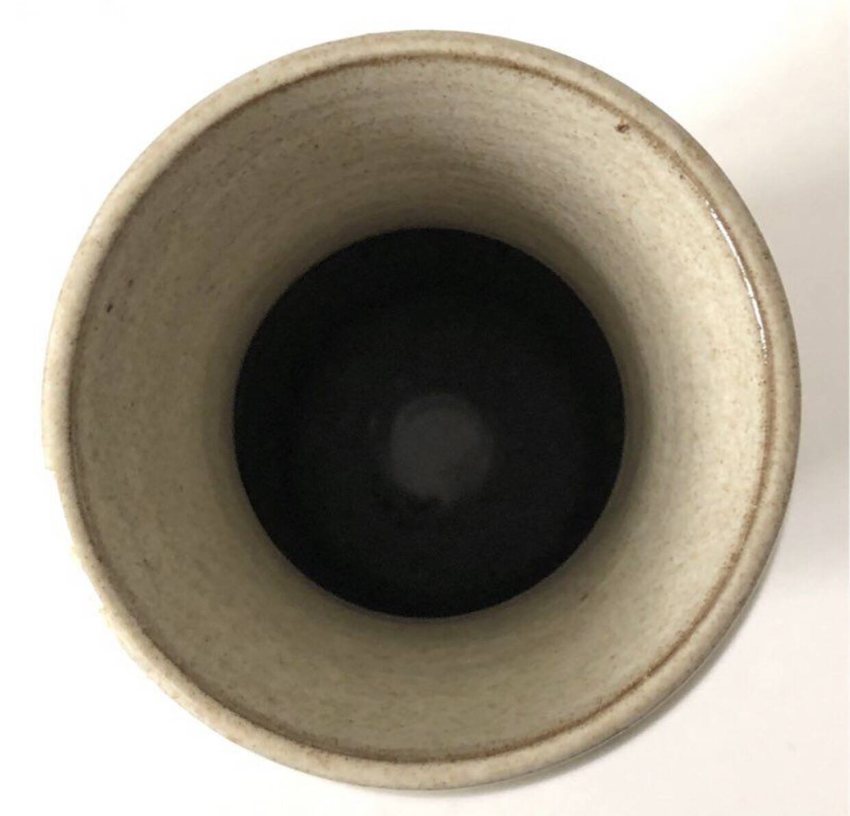 Beige Stoneware Vase