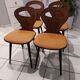 Suite of 4 chairs of Bistrot Baumann model Vintage Ant 1970s