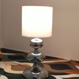 Lampe en chrome space age '70