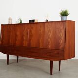 Teak highboard, Danish design, 1960s, production: Denmark