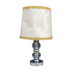lampe boules metal chrome