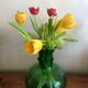 Vase en vert soufflé vert