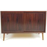 Danish vintage furniture with rosewood sliding doors Hundevad