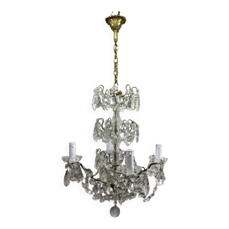 4 light crystal chandelier