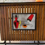 Vintage 1960 ceramic corner bar