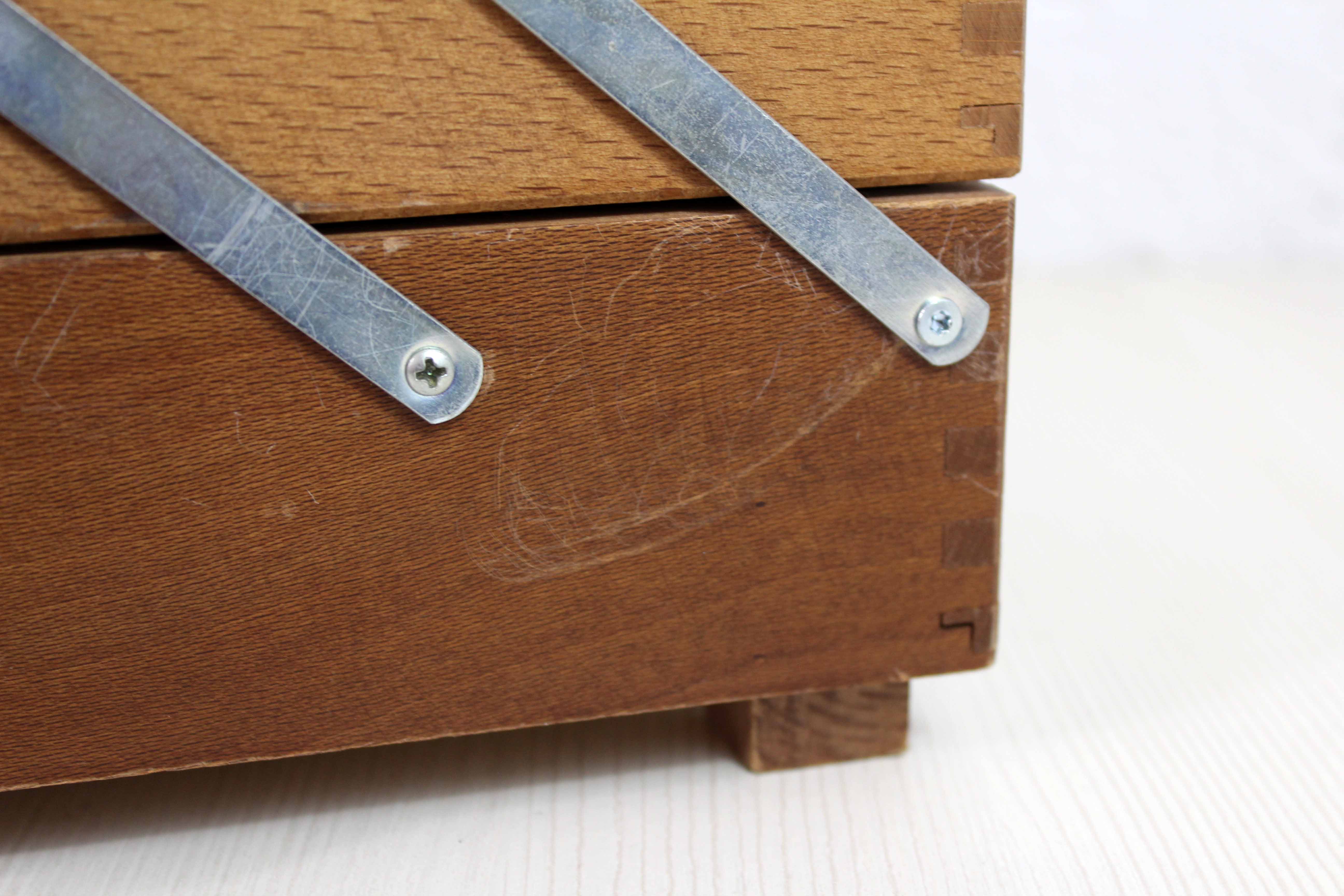 Vintage table sewing box