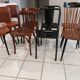 Suite de 8 chaises de bistrot dépareillées Baumann mondor ,tolix  vintage années 1960
