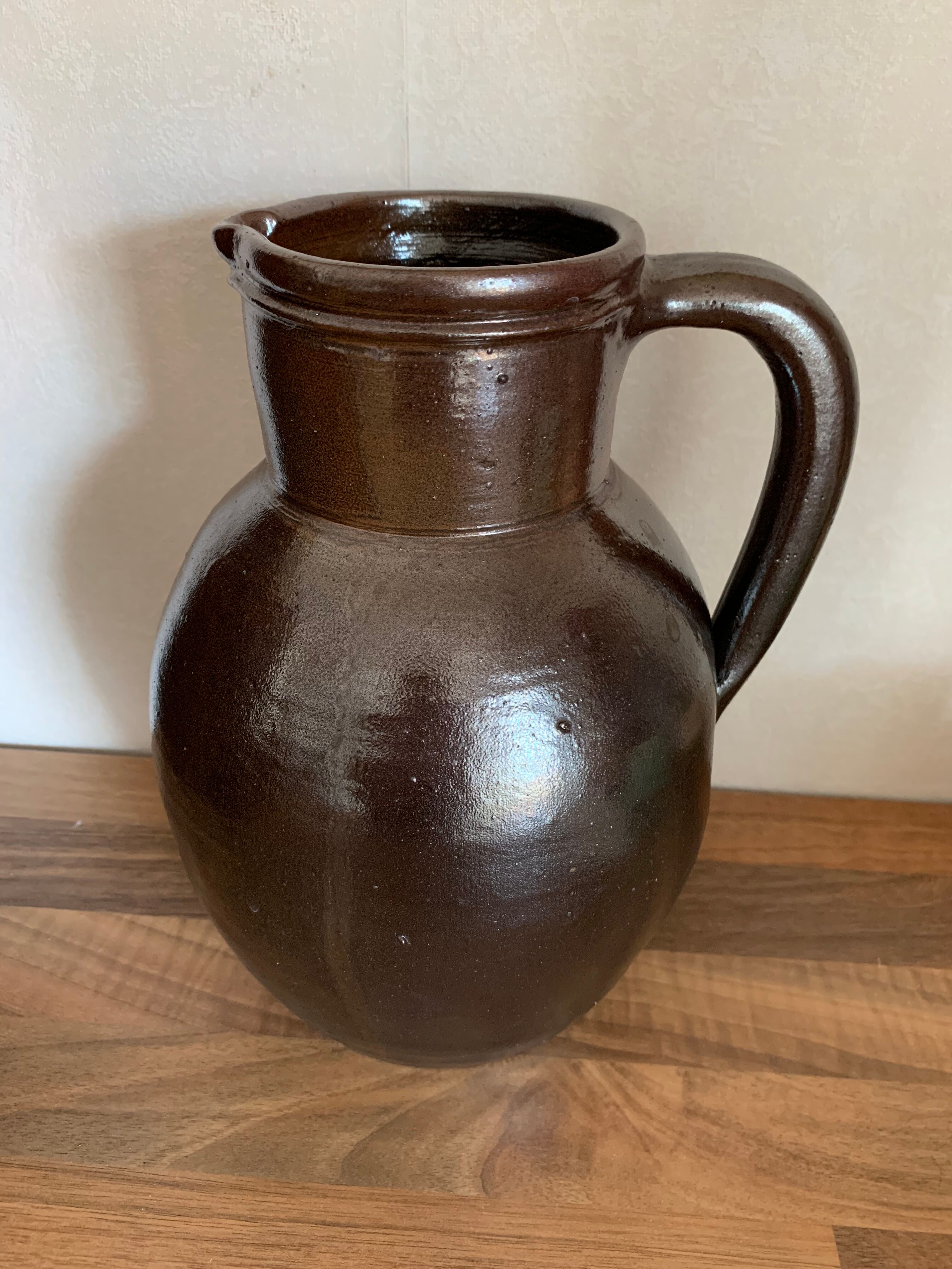 Pitcher stoneware vase Jean Dubost