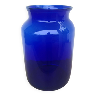 midnight blue glass jar