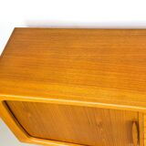 Danish Teak Sideboard with Tambour Doors from CFC Silkeborg, 1970s