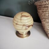 Lampe en verre marbré