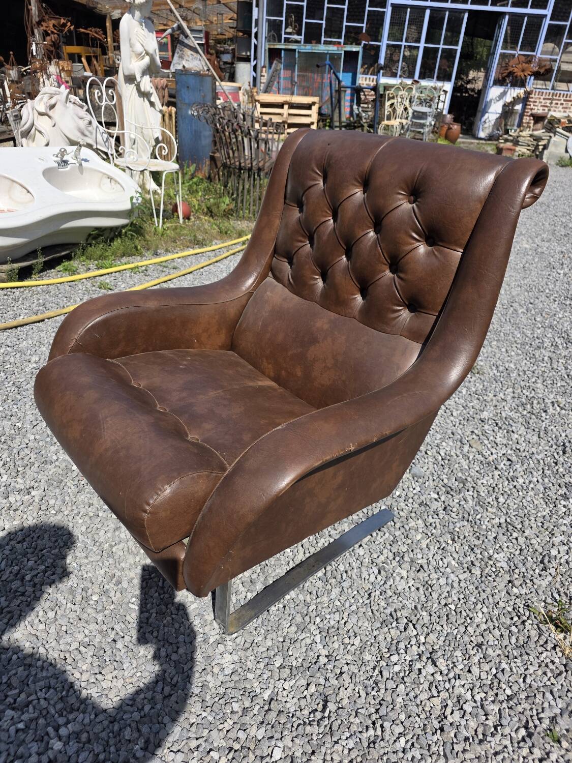 Fauteuil Varam pieds luge