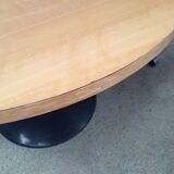 Round dining table foot tulip metal 1970