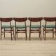 Set of four teak chairs, Danish design, 1970s, production: Denmark