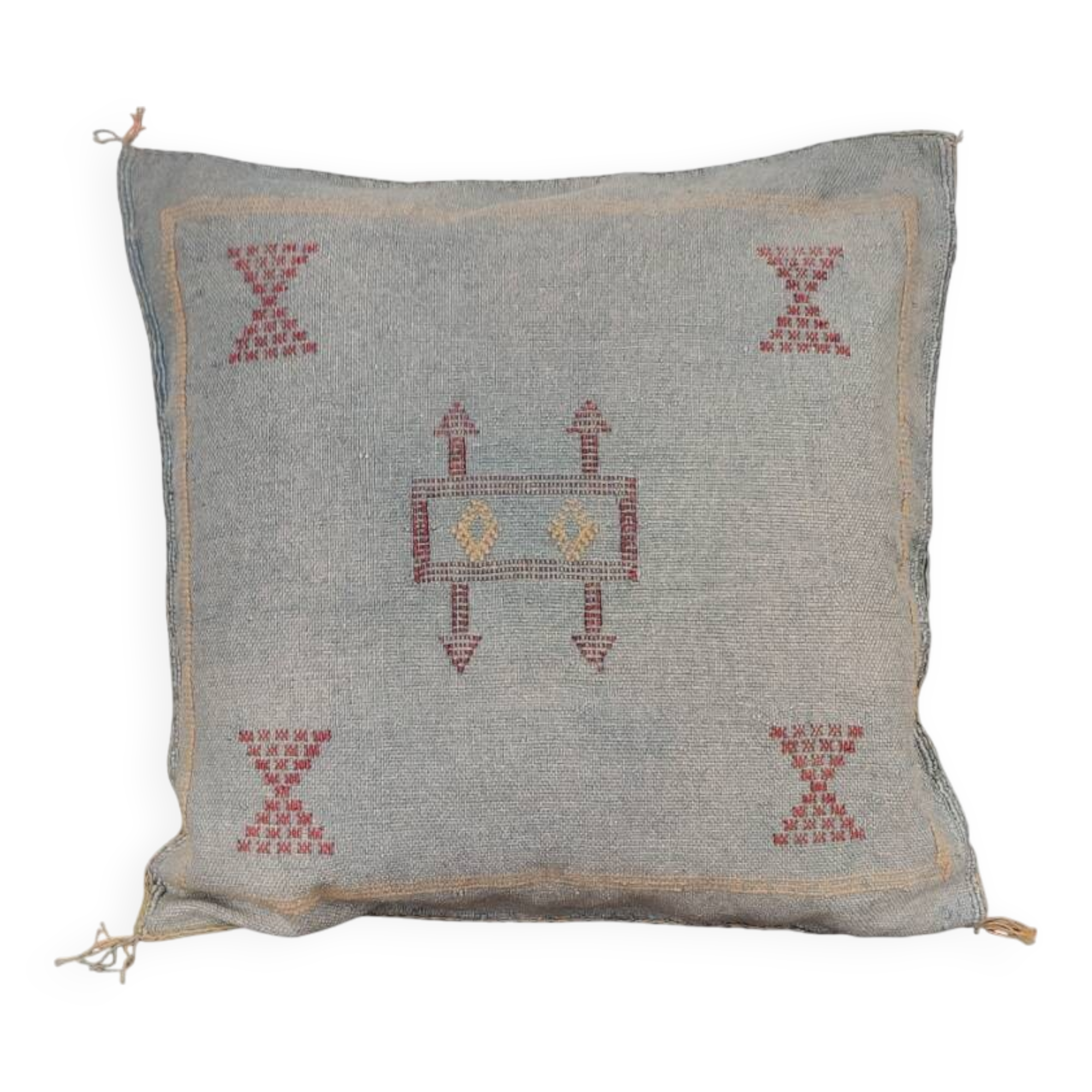 vintage gray Berber cushion