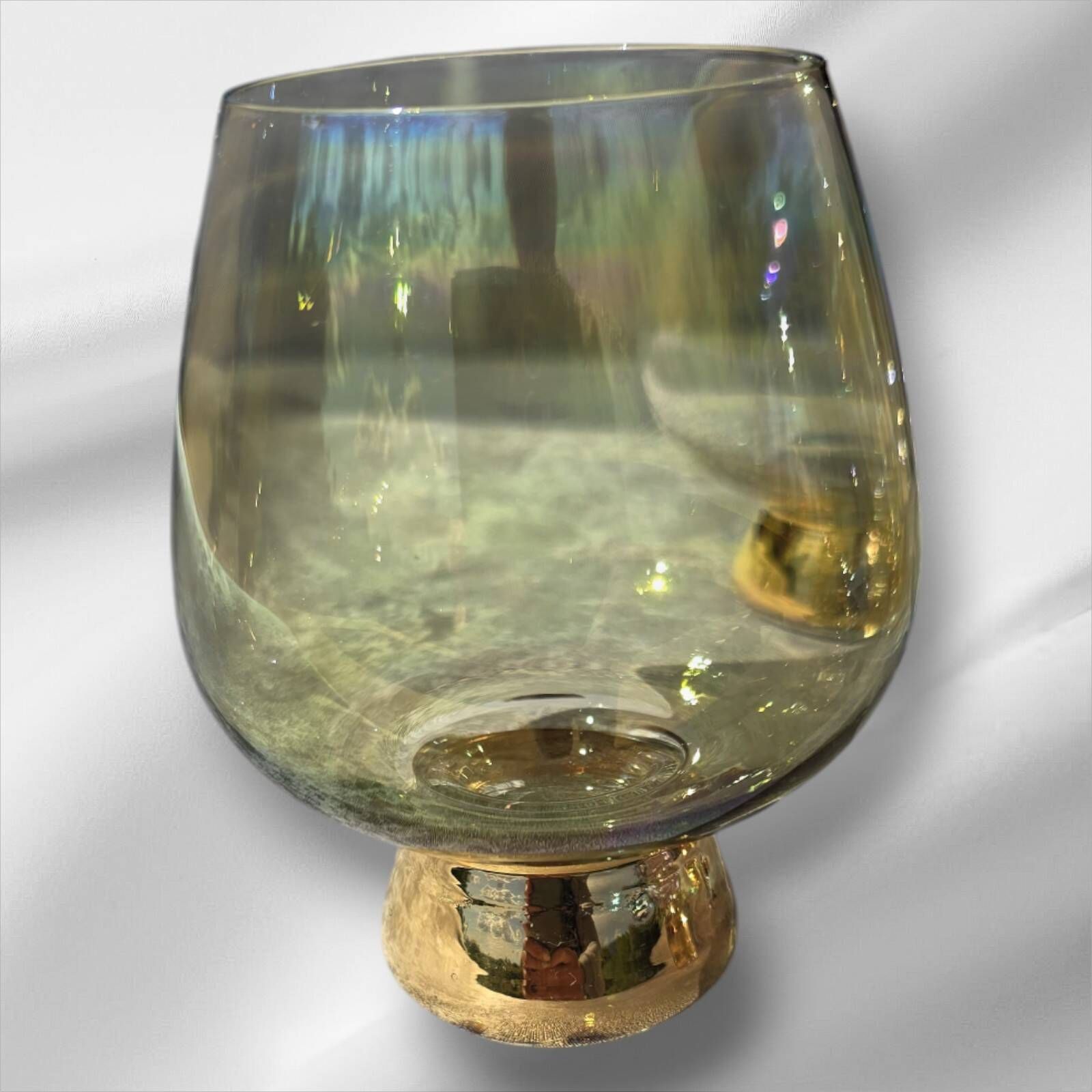 Harlequin liqueur/cognac decanter and 6 glasses, 1950s