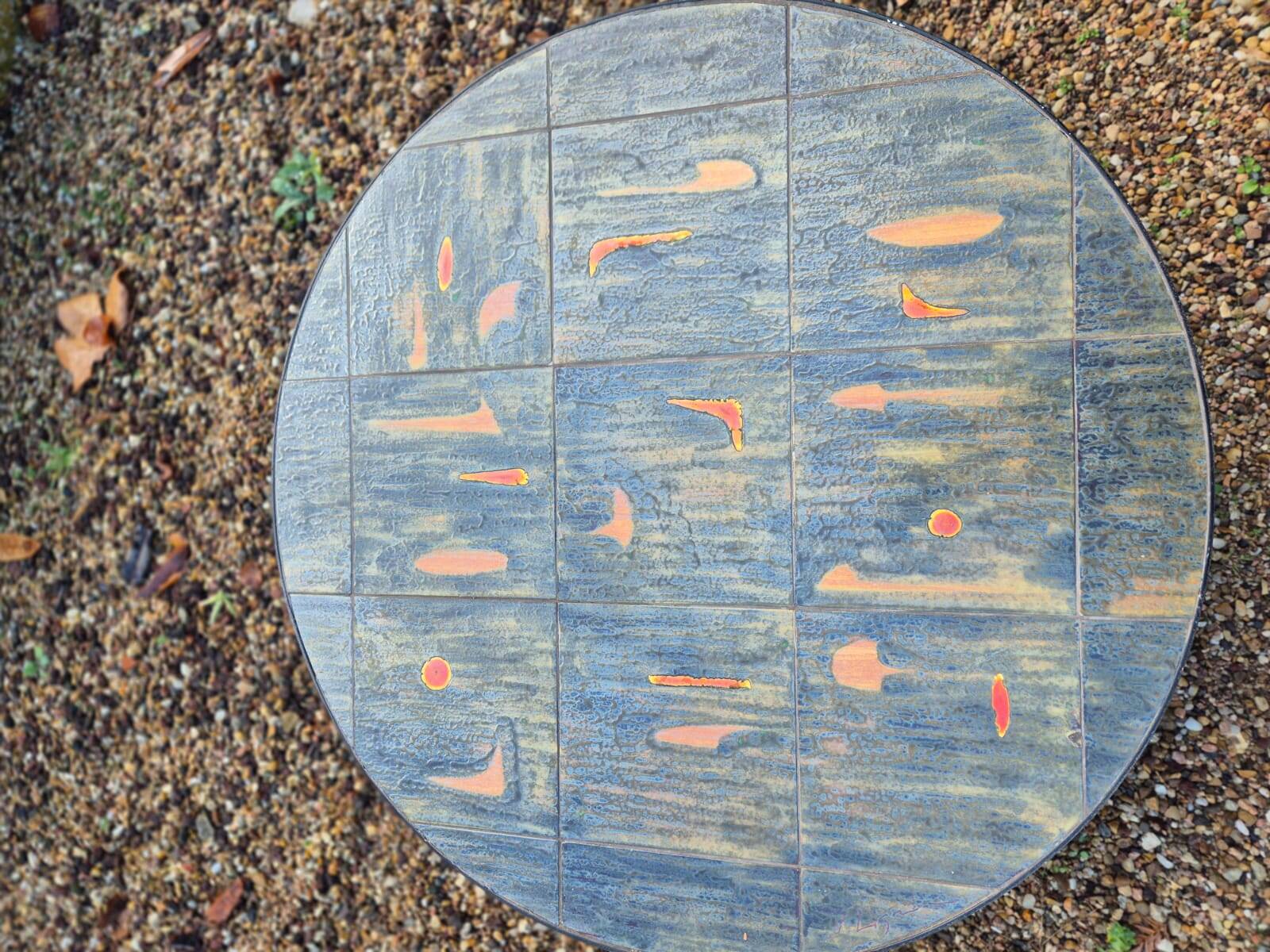 Ceramic coffee table by Jacques Lignier