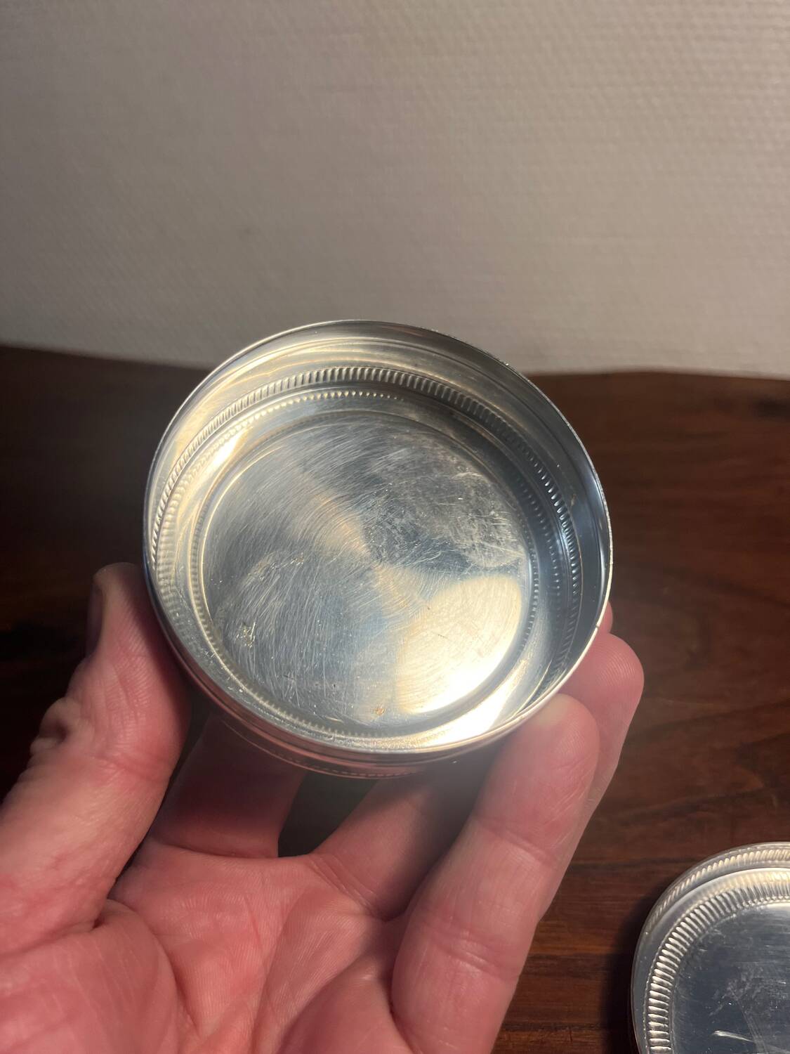 Silver-plated metal box from Pierre Meurgey Paris