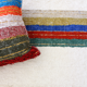 Hand-woven handmade rug - 140 x 200 cm - multicolor & white