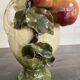 Art Nouveau ceramic vase – fruit and flower decoration